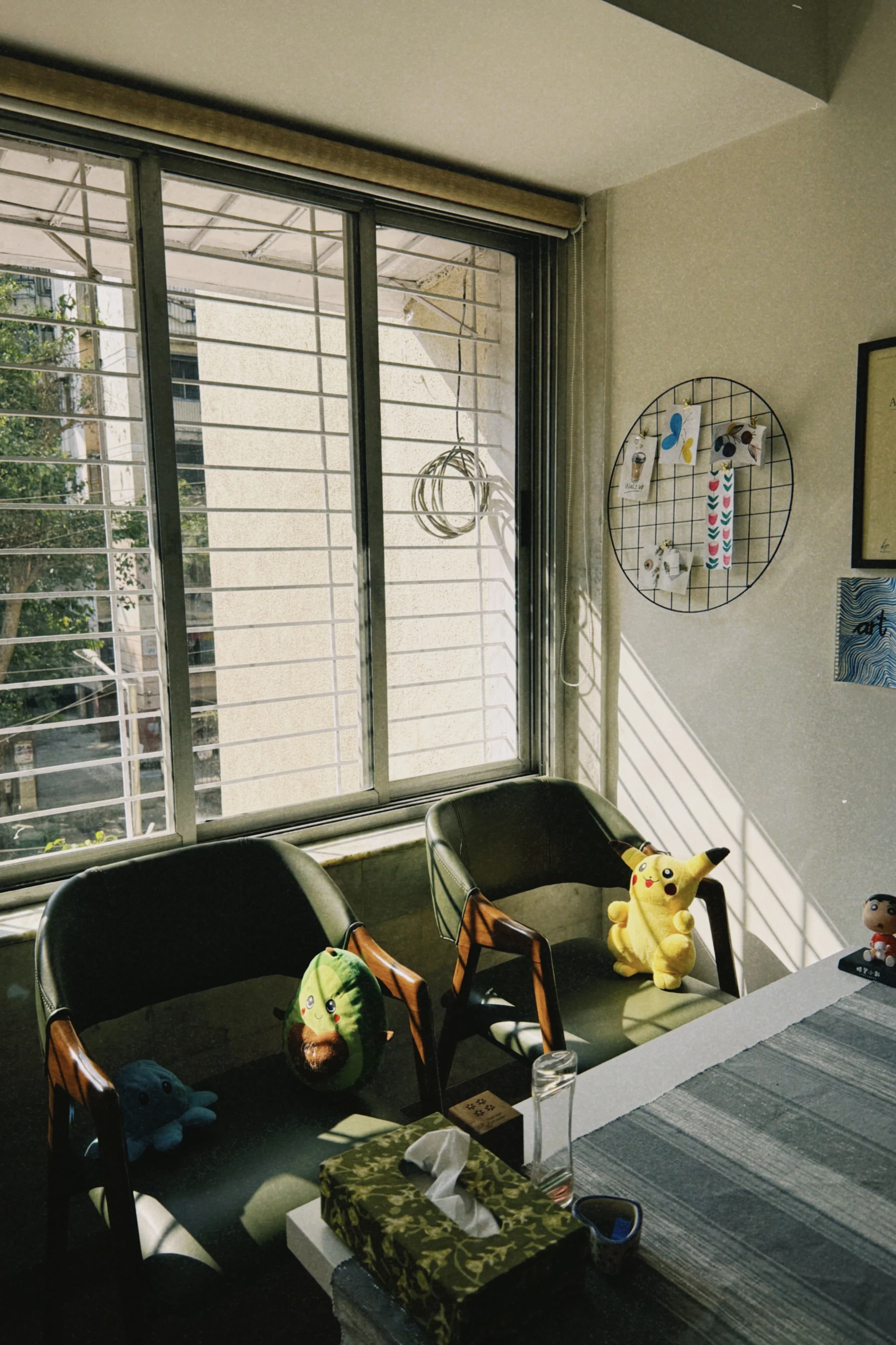 Therapy room with chairs and natural light
