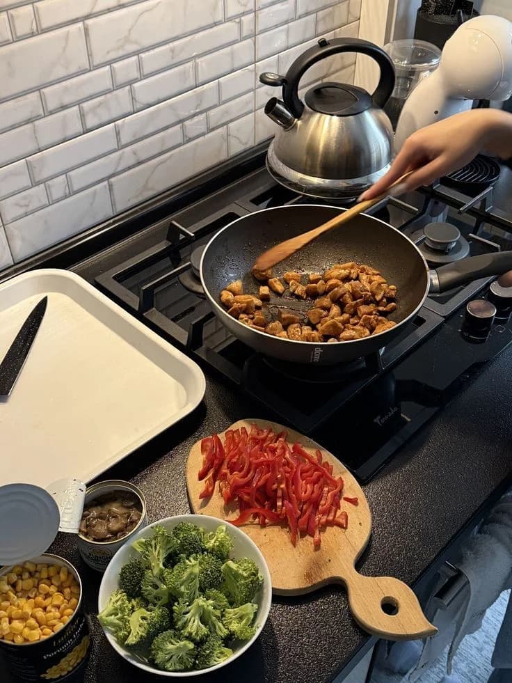 A simple homemade meal